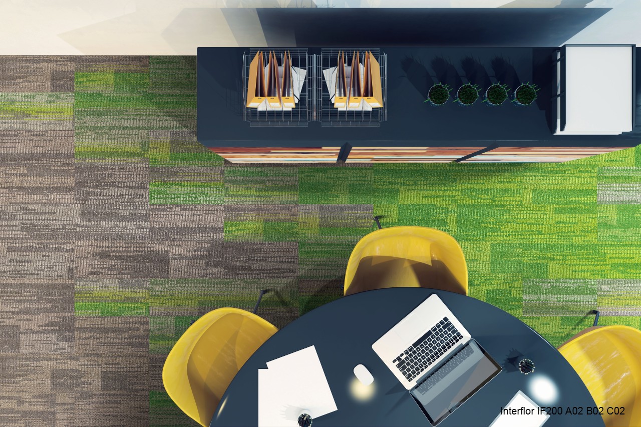 Thảm sàn Interflor IF200 A02 B02 C02