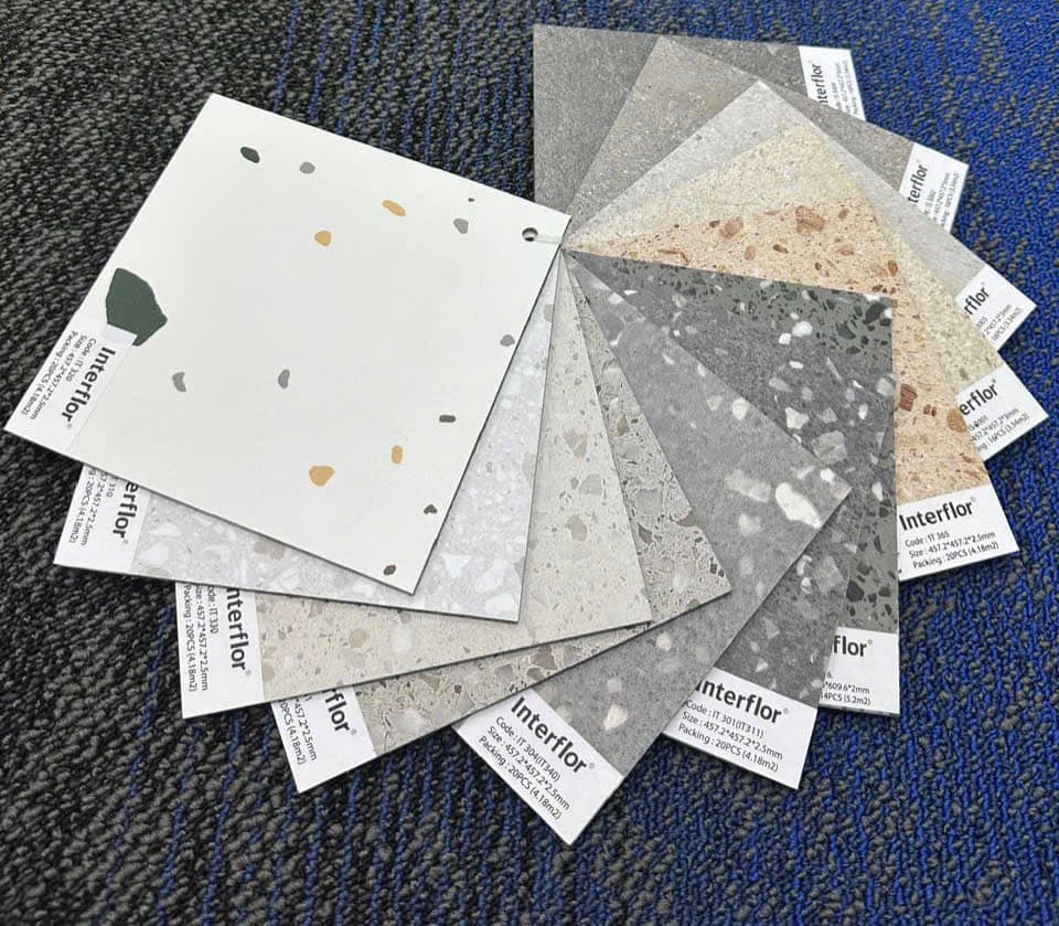 gạch nhựa vinyl terrazzo